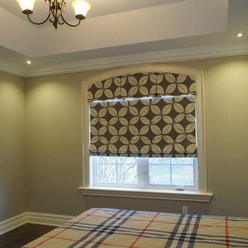 Custom Roman and Matching Arch Window Valance