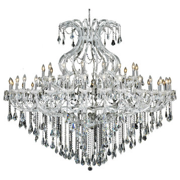 Royal Cut Clear Crystal Maria Theresa 49-Light Two-Tier Crystal Chandelier