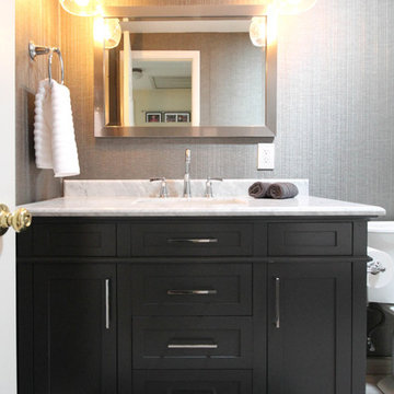 Luxe Transitional Centennial Guest Bath Remodel