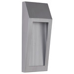 Craftmade - Craftmade Wedge 11" Outdoor Wall Light in Brushed Aluminum Outdoor - This outdoor wall light from Craftmade is a part of the Wedge collection and comes in a brushed aluminum outdoor finish. It measures 5" wide x 11" high.  Wet rated. Can be exposed to rain, snow and the elements.  This light requires 1 , . Watt Bulbs (Not Included) UL Certified.
