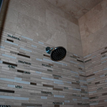 Tile Shower with Mosaics