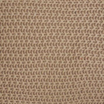Comfy Knit Solid Taupe Throw Pillow
