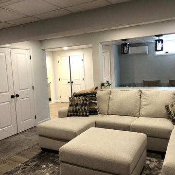 Basement Renovation Before & After