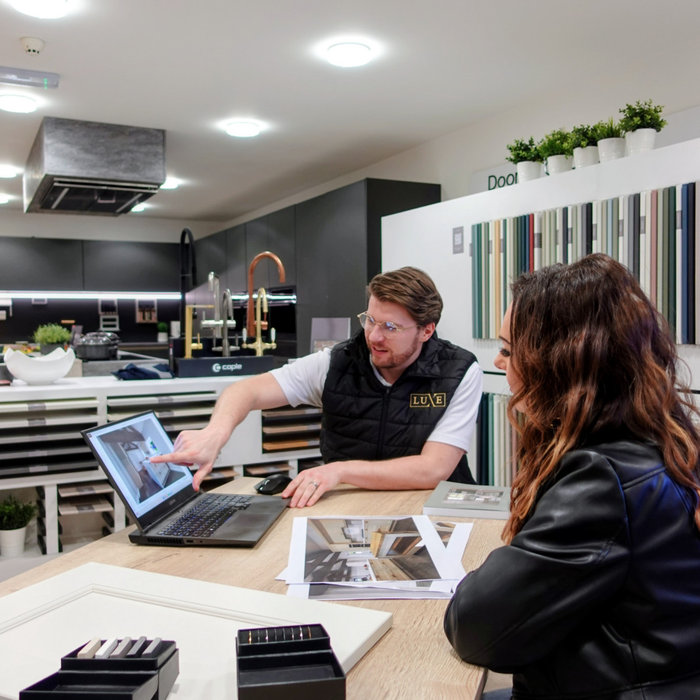 showroom luxe kitchen leicestershire display quality