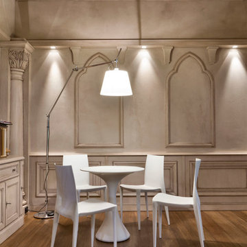 SANTO PASSAIA "Study of St. Jerome" - MILAN 2013. Dove-gray entry hall - lounge