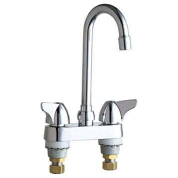 Chicago Faucets 1895-E35AB Commercial Grade High Arch Bathroom - Chrome