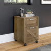 kathy ireland Home Cottage Grove 2 Drawer Mobile File Cabinet, Reclaimed Pine