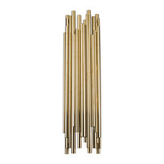 Gold Stainless Steel Rod Wall Sconce