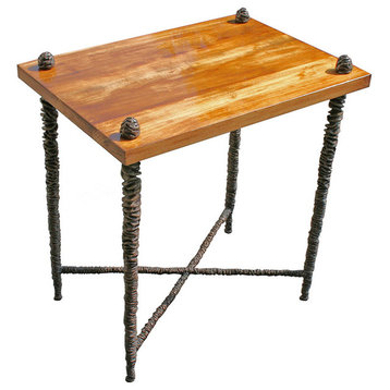 Bronze Giacometti Style Side Table