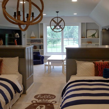 Boys bedroom with playroom