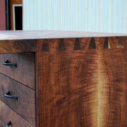 Live Edge Walnut Bookmatched Dresser - Dressers