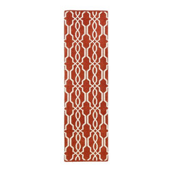 Home Decorators Collection - Kingston Rust/Ivory (Red/Ivory) 2 ft. x 7 ft. Indoor Runner - Rugs