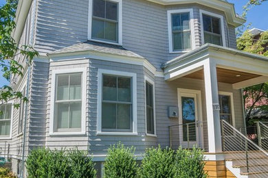 Inspiration for a timeless exterior home remodel in Boston