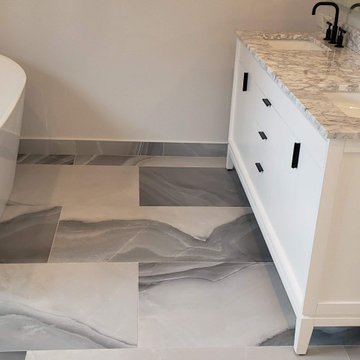 Endless Serenity: A Monochromatic Bathroom Remodel