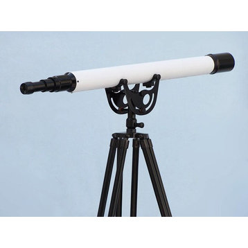 Oil-Rubbed Bronzed-White Leather With Black Stand Anchormaster Telescope