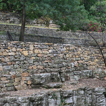 Mur de soutènement à pierre sèche Pégairolles de l'escalette