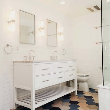 Fun and Fresh Master Bath