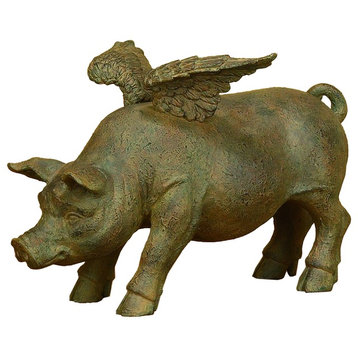 Flying Pig Figurine