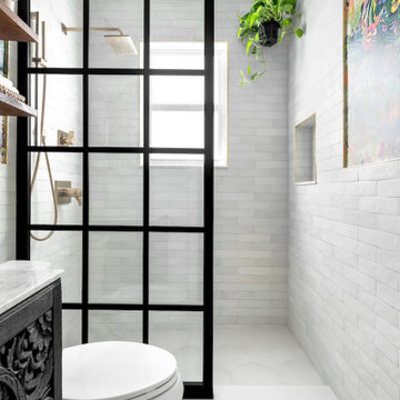 Eclectic Jungle Bathroom