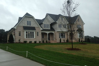 Inspiration for a timeless exterior home remodel in Raleigh