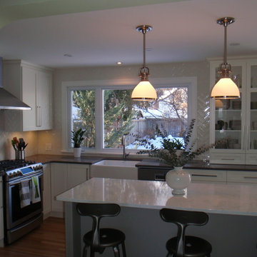 Kitchen with pantry desk