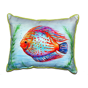 Orange Fish Extra Large Zippered Pillow 20x24