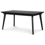 Legacy Classic Furniture - Avery Rectangle Table, Black - Let this table take center stage in your dining or kitchen area. Comfortably seats 6 for cozy dinners. The smooth black finish will blend with any décor. Craft of hardwoods, MDF, and oak veneers.