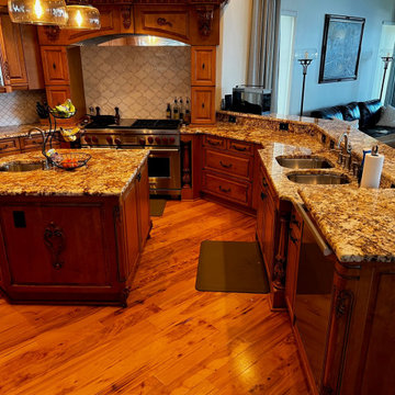 St. Petersburg, Fl Kitchen and Bathroom Remodel - 60" Custom Farmhouse Sink