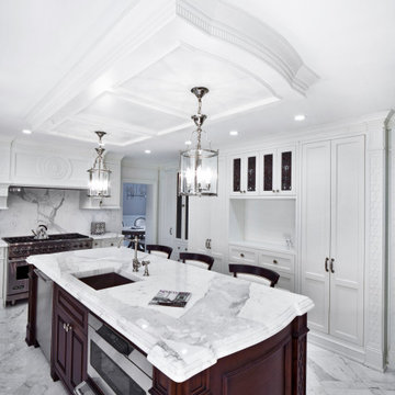 Modern transitional white kitchen West Orange, NJ