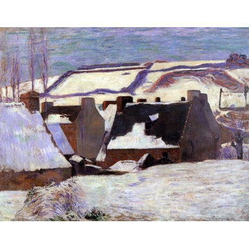 Paul Gauguin Pont-Aven in the Snow Wall Decal