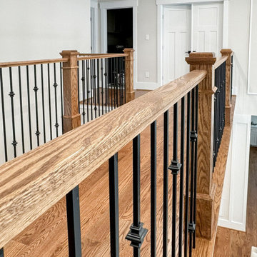 Project #117 | Custom Twist on a Classic L-Shaped Stair