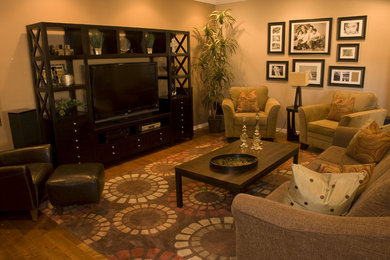Inspiration for a timeless family room remodel in Phoenix