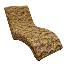 50 Most Por Animal Print Chaise Lounge Chairs For 2019 Houzz 52 Long Wooden Modern Chaise Lounge Chair Leopard Print Faux Suede