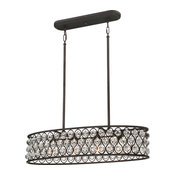 Quoizel Alexandria Island Chandelier, Palladian Bronze