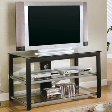 Coaster | Black and Shiny Silver | TV Stand -$174.35