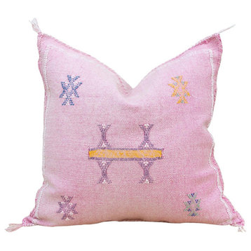 Hena Moroccan Silk Rug Pillow