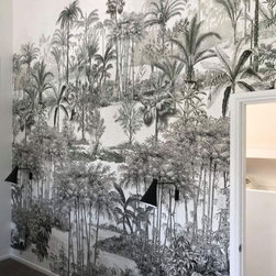 Projet Amazone gris - Chambre maison - Wallpaper