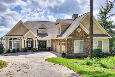 Example of an arts and crafts exterior home design in Other