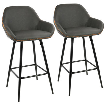 LumiSource Clubhouse Counter Stool, Set of 2