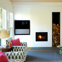 Living room fireplace