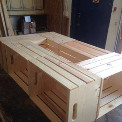 6 Wine Crate Coffee Table // Rustic a Coffee Table // Table // Coffee Table - Coffee Tables