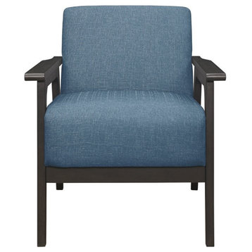 Lexicon Ocala Upholstered Accent Chair in Blue