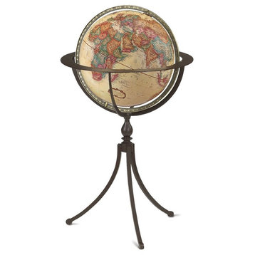 Marin, 16" Antique Floor Globe