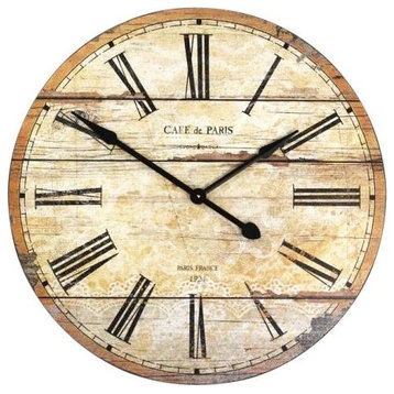 Clock Beige Radial Pine