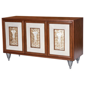 Butler Shelly Leather/Capiz Shell Inlay Sideboard
