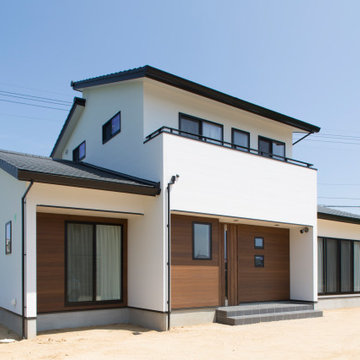 香川県に建つ、「木のぬくもりを感じる家」の外観