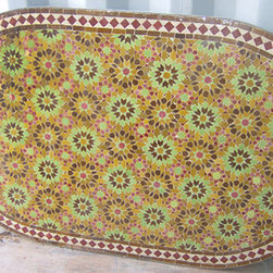 Multicolored Ankabouti Oval Table - Products