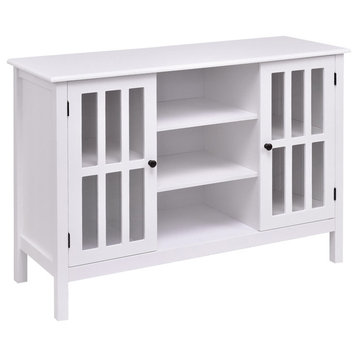 Modern Wood TV Stand Console Cabinet for 45" TV