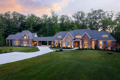 Inspiration for a french country exterior home remodel in Other