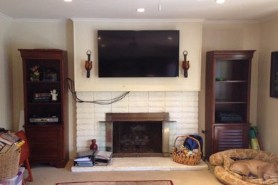 #BEFOREAFTER, TV WALL, FAMILY ROOM